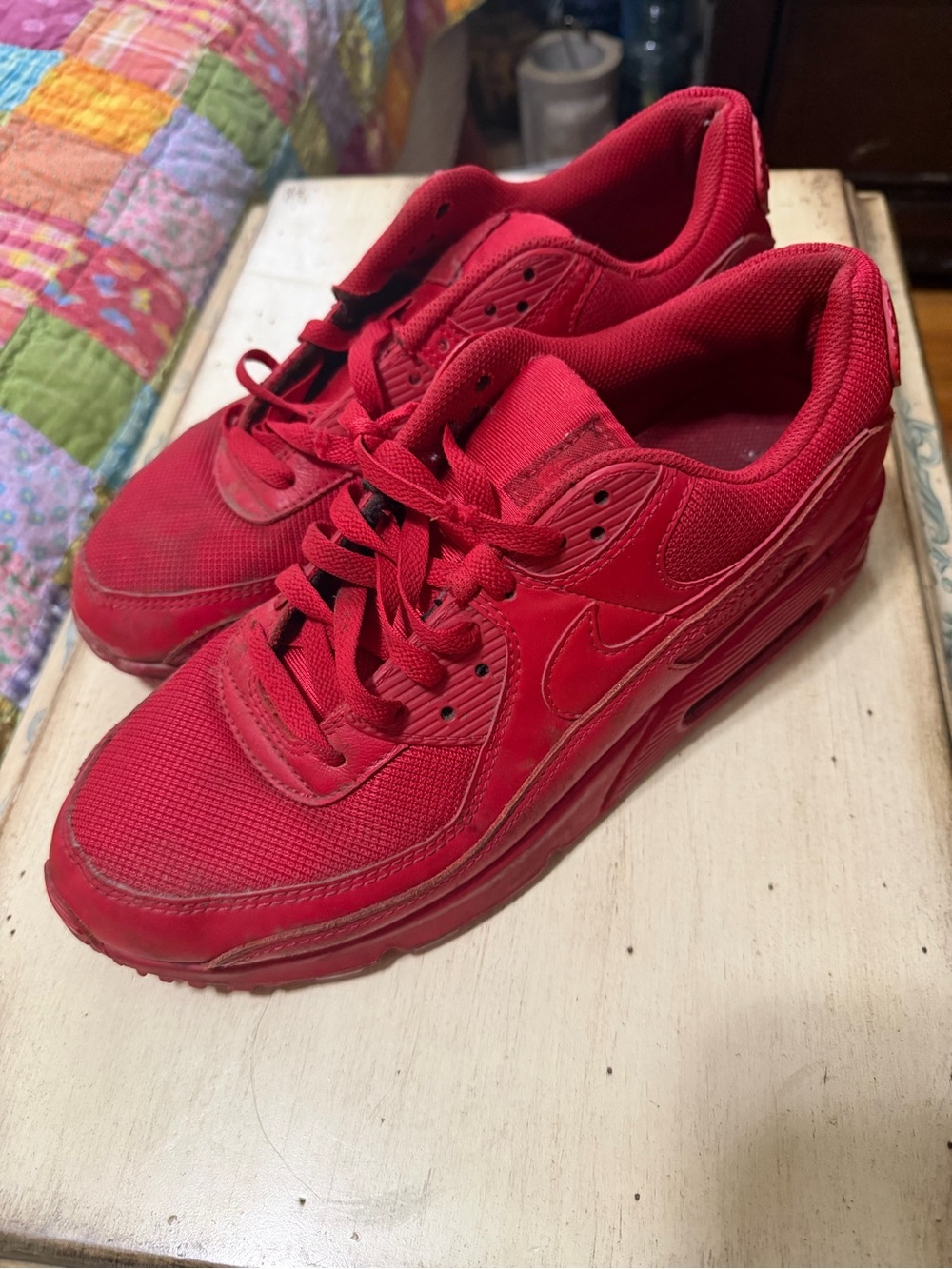 red Nike Air Max 90 "Triple Red" sneakers 10.5
